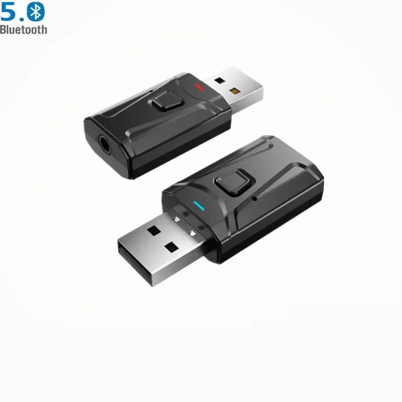 Wireless TV Headphones Bluetooth 5.0 with USB Adapter, Foldable Stereo Wireless TV Headphones with Mic for Samsung Smart TV, PC, Laptop & Music