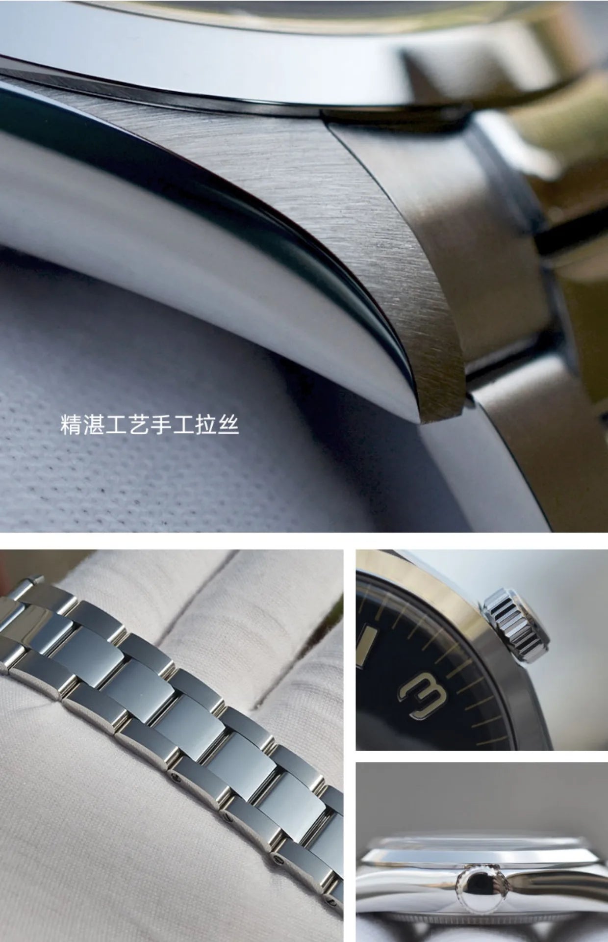 Baltany Men Automatic Watch 39MM Mechaical Wristwatch Bubble Sapphire 20ATM Waterproof C3 Luminous NH38 / SW200