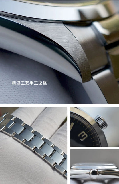 Baltany Men Automatic Watch 39MM Mechaical Wristwatch Bubble Sapphire 20ATM Waterproof C3 Luminous NH38 / SW200