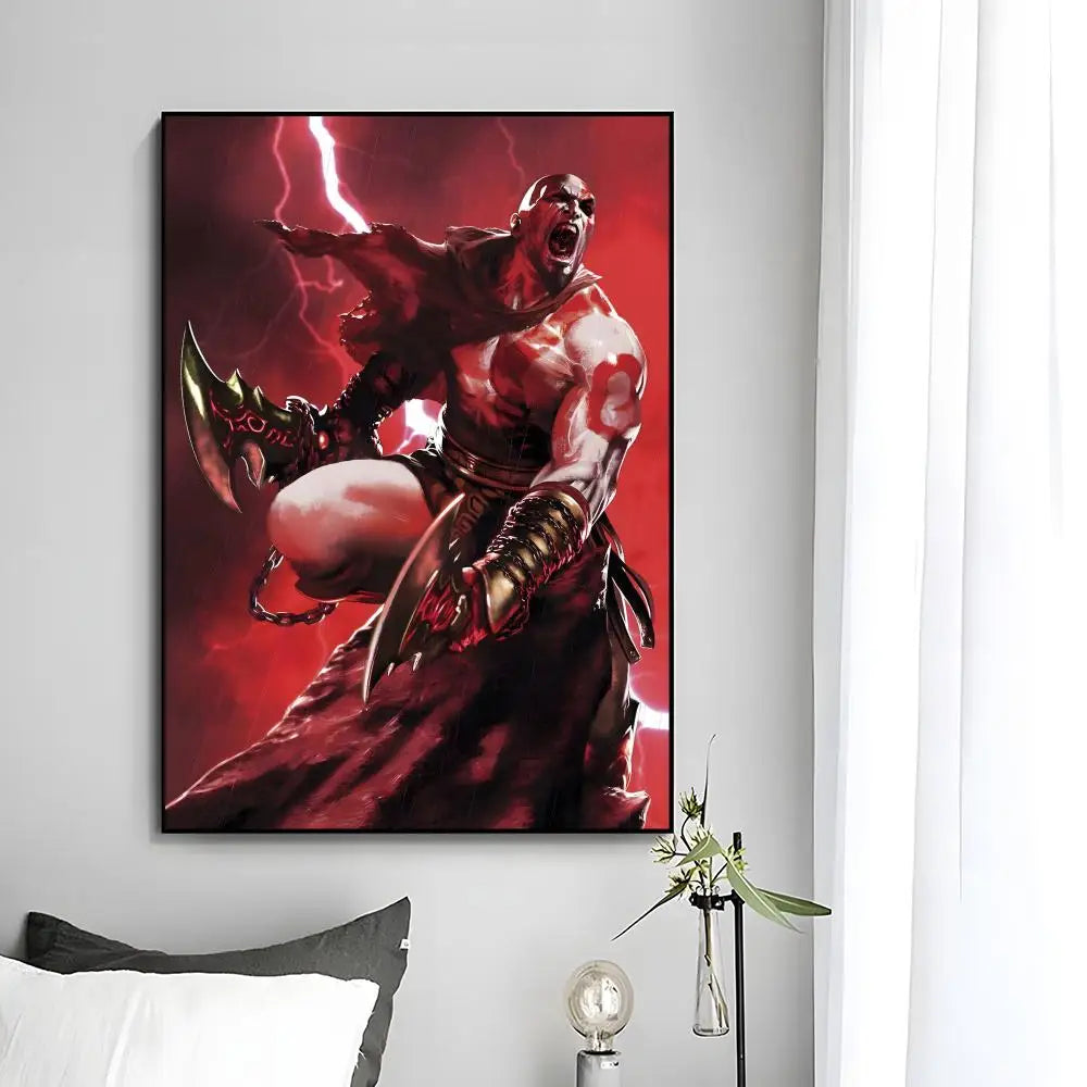 God Of War Poster Wall Art Print Decorative Mural Home Decor Gift Unframed