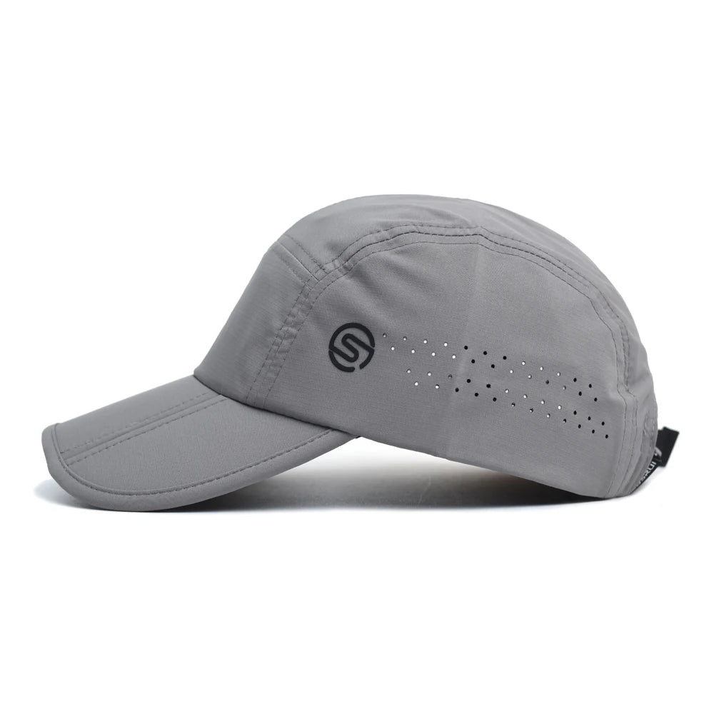 Spring Summer Outdoor Foldable Sport Breathable Baseball Cap Men Women Soft Dad Hat Adjustable Casual Trucker Style Low Profile