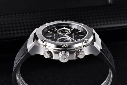 Orologi al quarzo da uomo PAGANI DESIGN – Cronografo sportivo di lusso, impermeabile, dotato di lancette luminescenti e vetro zaffiro con trattamento antiriflesso