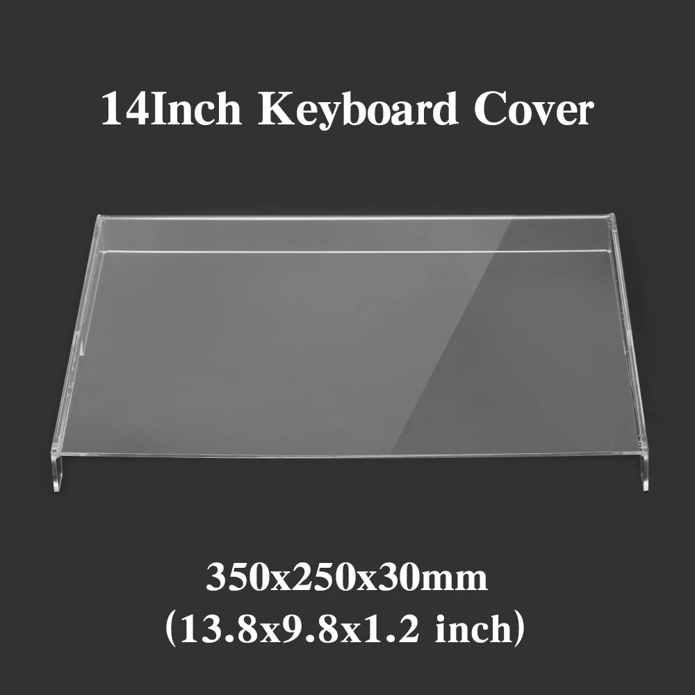Funda protectora transparente de acrílico para teclado mecánico, cubierta antipolvo para teclado de 60/61/64 96 98 104/108 teclas, funda para ratón y teclado