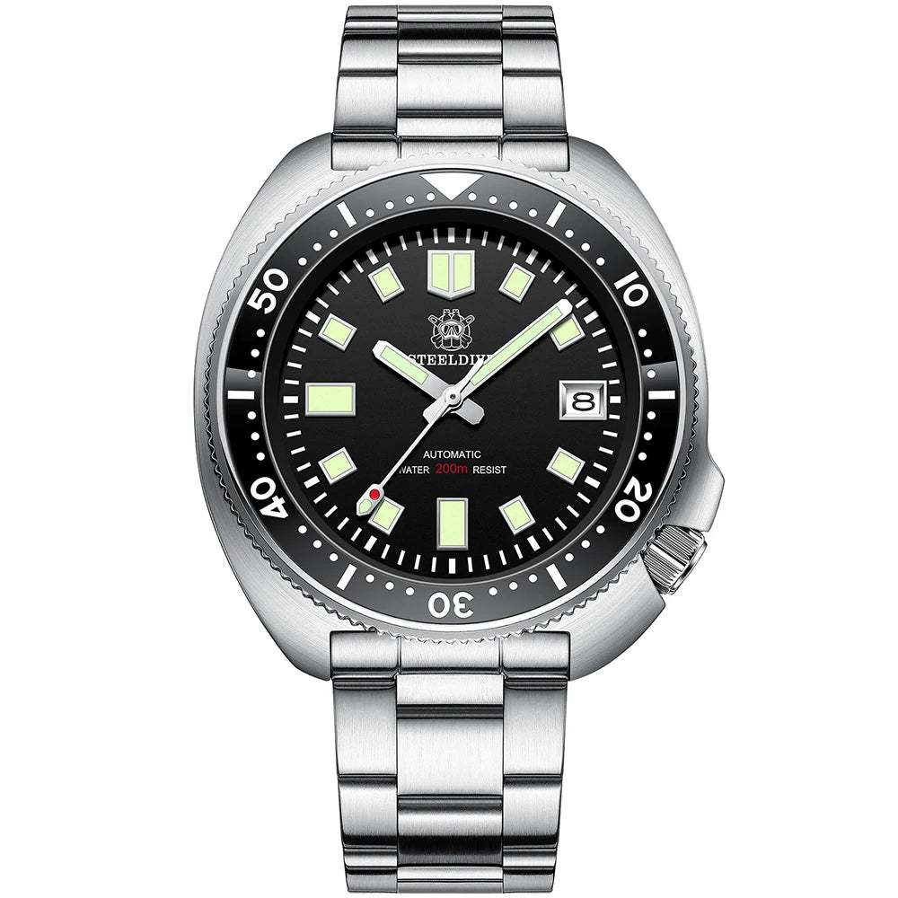STEELDIVE SD1970 Automatic Mechanical Diver Watch Captain Willard NH35 Watches TURTLE Homage Water Resistant 200M Dive Watch Men