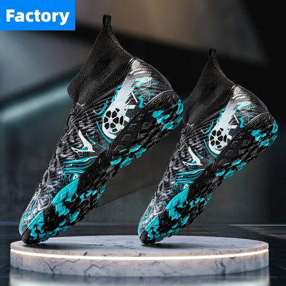 Men Professional Football Shoes Society Cleats Soccer Shoes Original Indoor Football Field Boots Grass Training TF/FG Sneakers