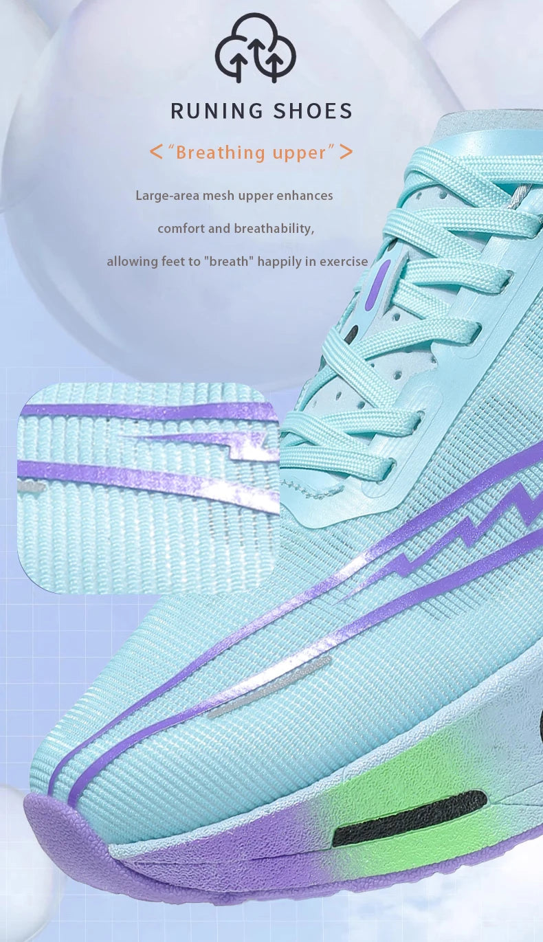Men Running Shoes Specialty Carbon Plate Sports Marathon Breathable Lightweight Women Comfortable Nonskid Chunta Sneakers