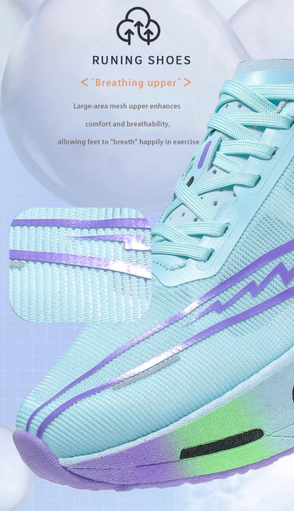Men Running Shoes Specialty Carbon Plate Sports Marathon Breathable Lightweight Women Comfortable Nonskid Chunta Sneakers