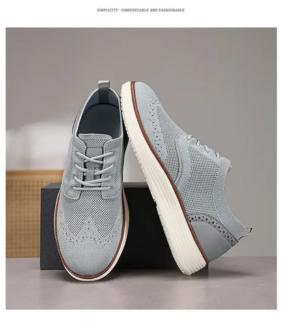 Mocasines deportivos de malla para hombre, calzado antideslizante de corte bajo, zapatos casuales deportivos, superventas, zapatos de diseño 2025