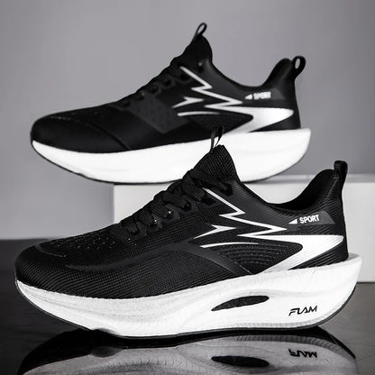 Men's Sports Running Shoes Marathon Air Cushion Breathable Lightweight Comfortable Women's Outdoor Athletic Sneakers Jogging Tennis