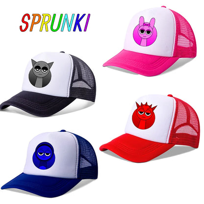 Cappellino da baseball Sprunkis: semplice, alla moda, sportivo, casual, copricapo popolare, cappellini con personaggi anime, cappellino estivo per proteggersi dal sole, regalo di compleanno