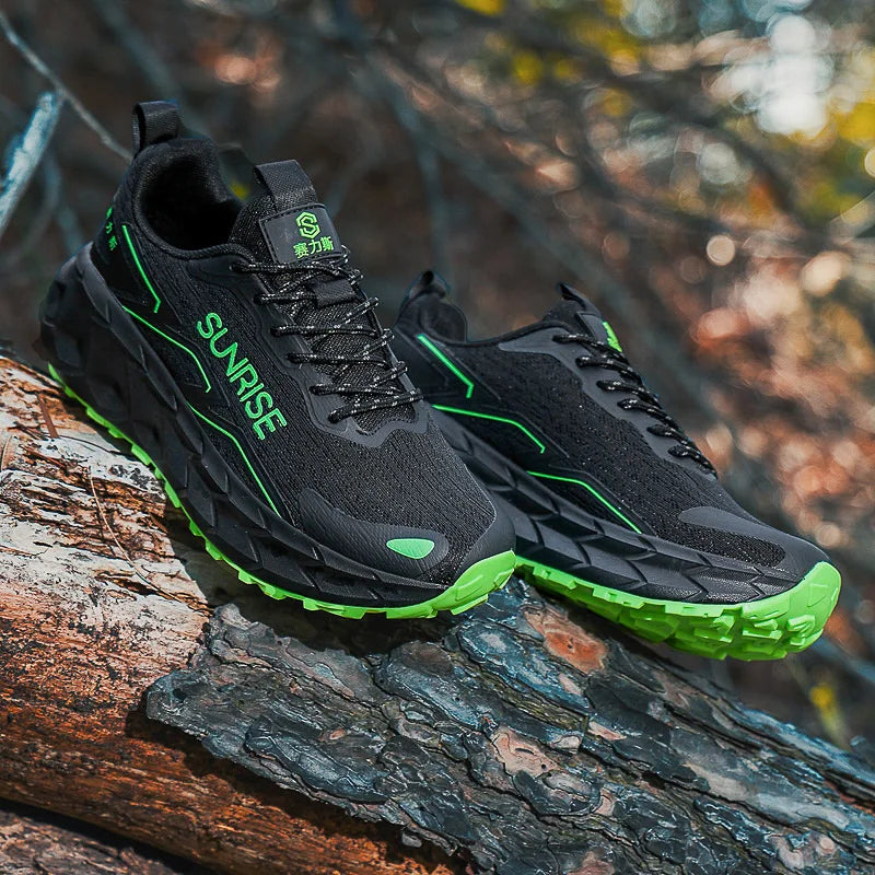 Unisex Running Shoes Mesh Breathable Anti-Slip Lightweight Casual Sports Sneakers Grip Comfortable Outdoor Trainer Footwear