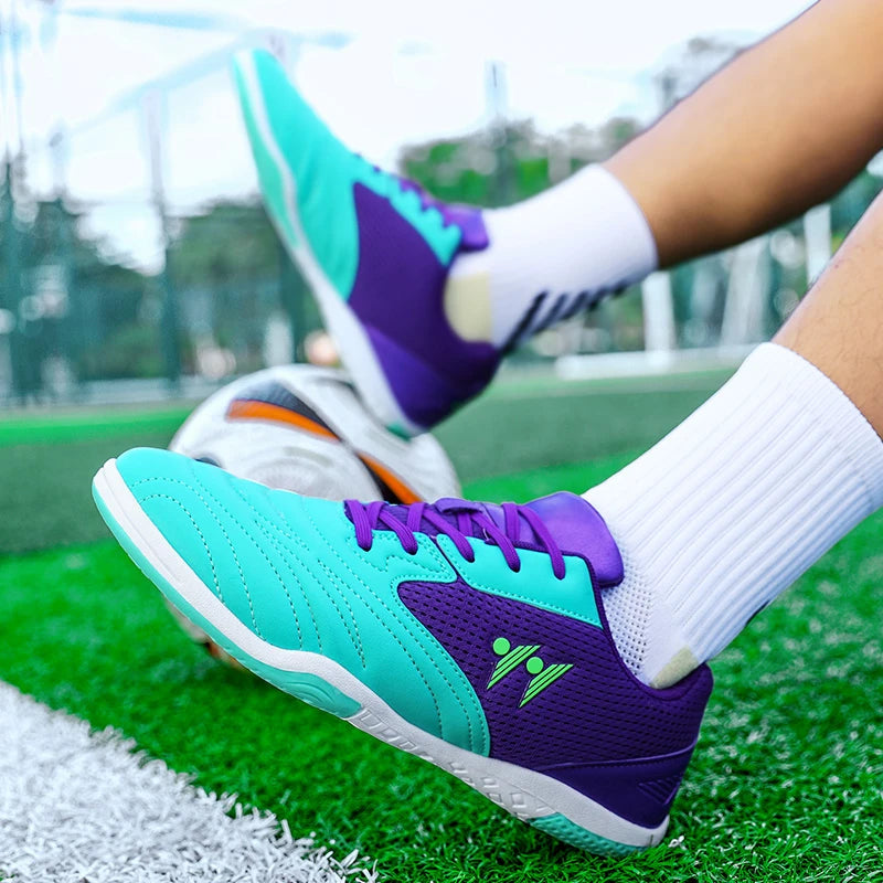 High-Quality New Men's Football Boots Grass High-Top Futsal Sneakers Soccer Shoes Non-Slip Match Indoor Hot-Selling Outdoor Sports