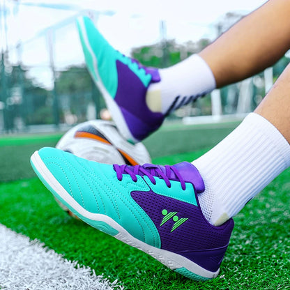 High-Quality New Men's Football Boots Grass High-Top Futsal Sneakers Soccer Shoes Non-Slip Match Indoor Hot-Selling Outdoor Sports