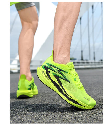 Nuove scarpe da running con piastra in carbonio per maratona, da uomo e donna, sportive, traspiranti, leggere, comode, antiscivolo e casual