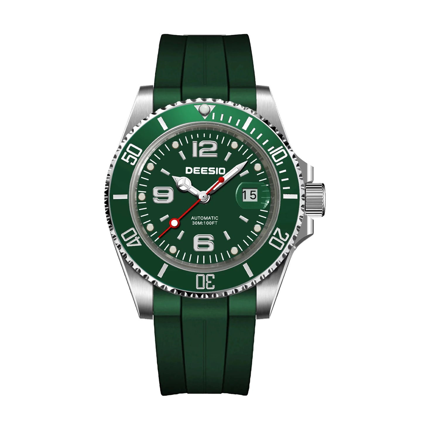 DEESIO Men's Automatic Mechanical Watch Stainless Steel Luminous Date Sports Casual Luxury Watch Gift for Men Sapphire Crystal
