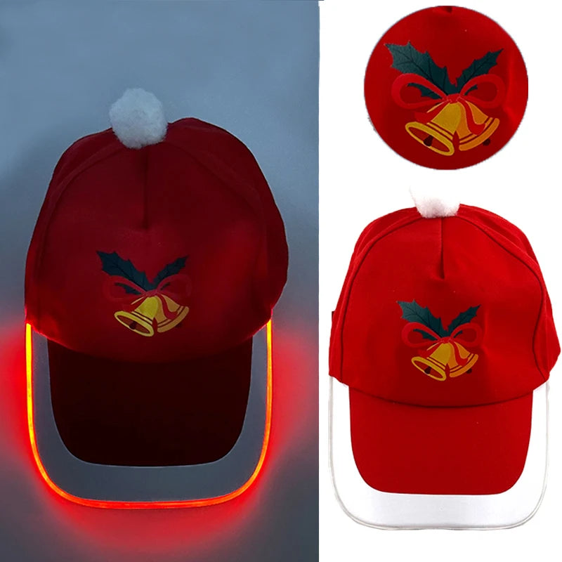 Gorra de béisbol luminosa LED de moda, gorra hip hop iluminada para bar y club, gorra fluorescente para hombre y mujer, accesorios para DJ, baile y disfraces
