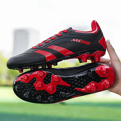 Novas Chuteiras de Futebol para Homem e Mulher, Sapatilhas Desportivas de Interior e Exterior com Pitons Longos e Pitons Partidos para Tapete de Treino de Futebol