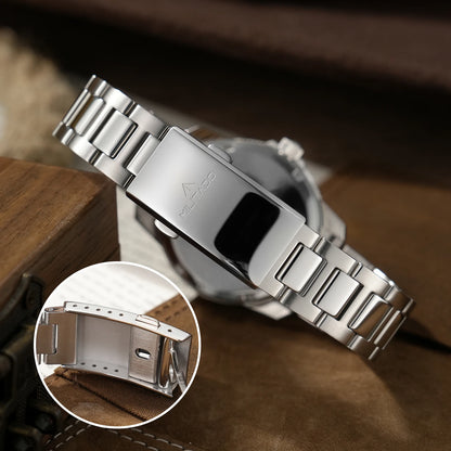 MILITADO ML25 Quartz Dive Watch VH31 Sweep Second Sapphire Crystal 200M Waterproof BGW9 Lume Ceramic Bezel Men Watch