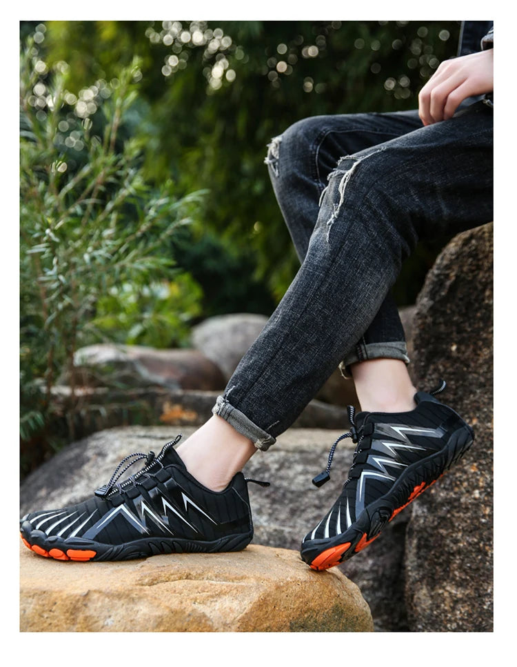Men's Cross-Trainer | Barefoot & Minimalist Shoe | Zero Drop Sole | Wide Toe Box Aqua Shoes Five-Finger Swimming Shoes