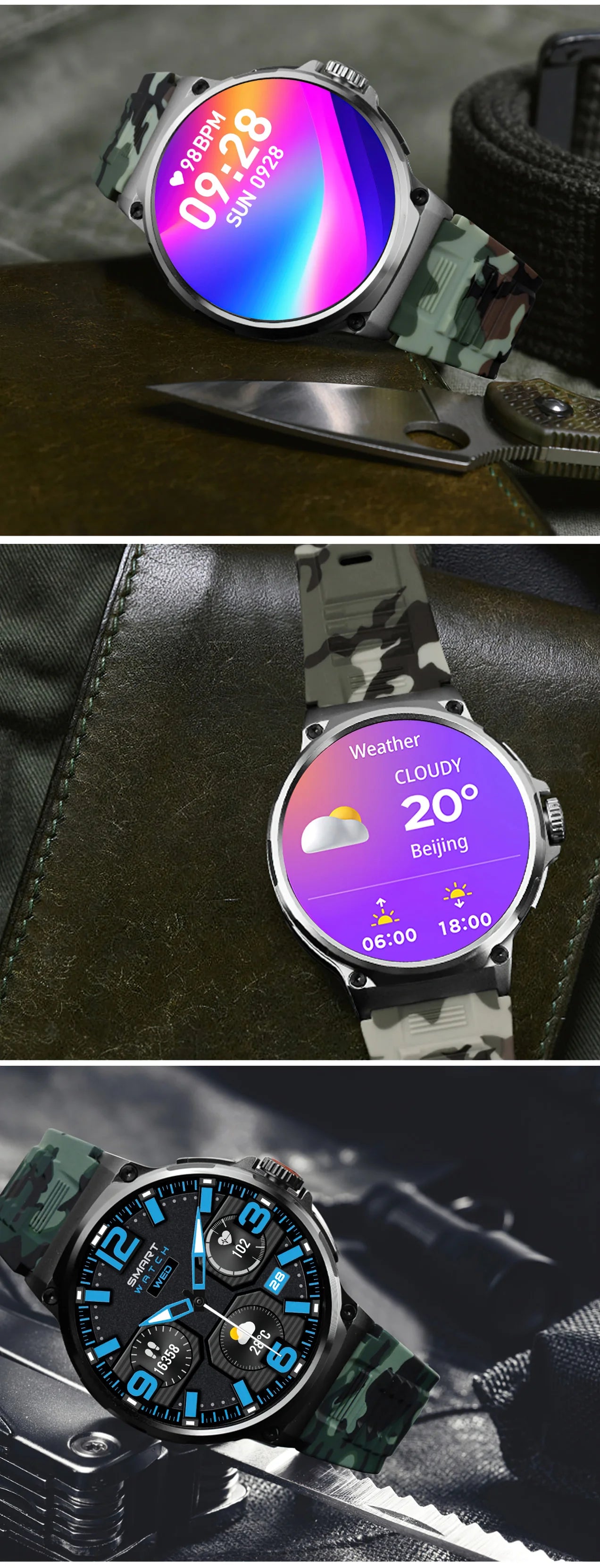 2026 New GPS Track Smart Watch Men 1.85-Inch HD AMOLED Screen 710 Mah Battery Sport Bluetooth Call Smartwatch For Android IOS