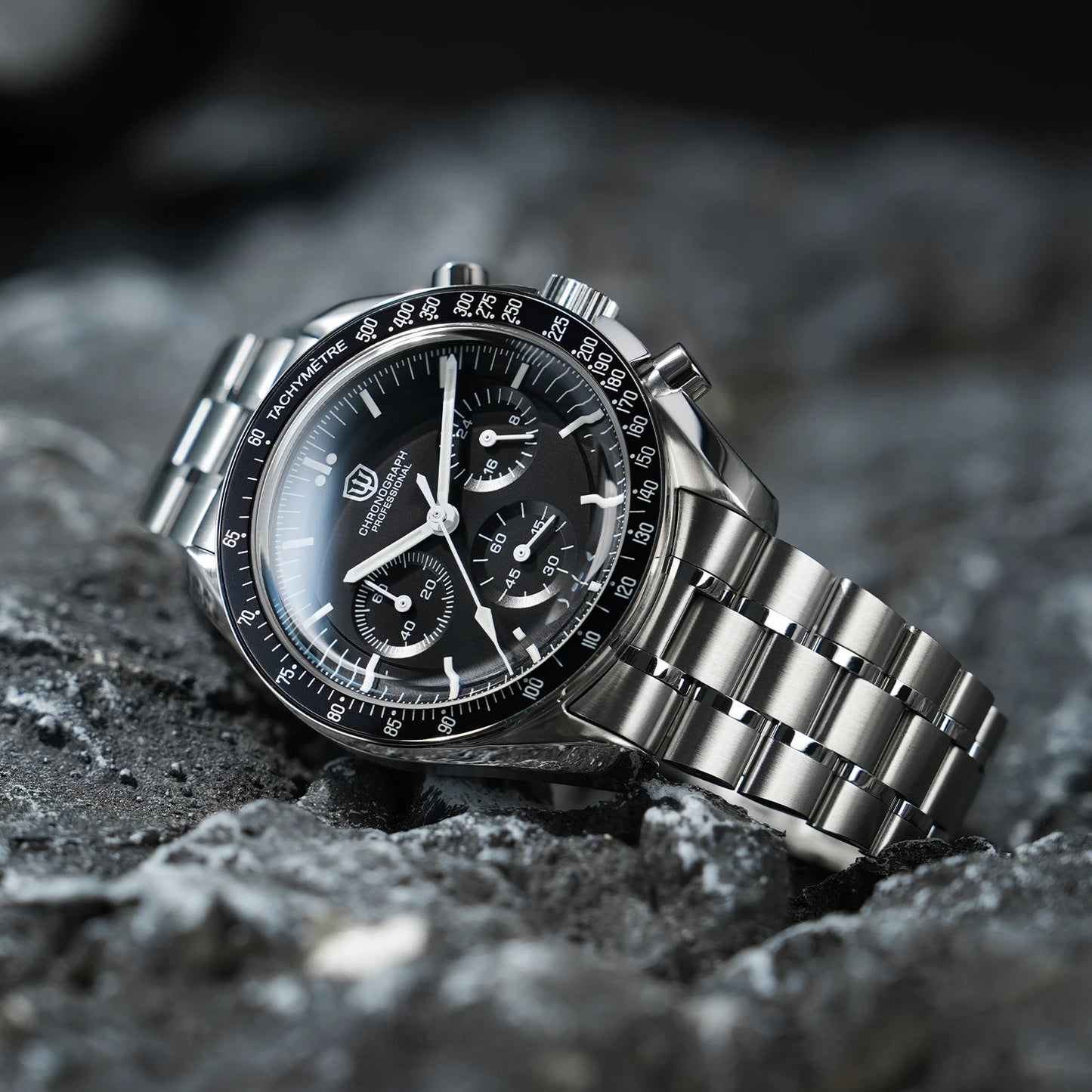 Relógio Masculino Watchdives New Wd1863 Quartz VK63 Chronograph, Safira Abaulada, Impermeável, 39Mm, Aço, Marca Premium, Luxo Business