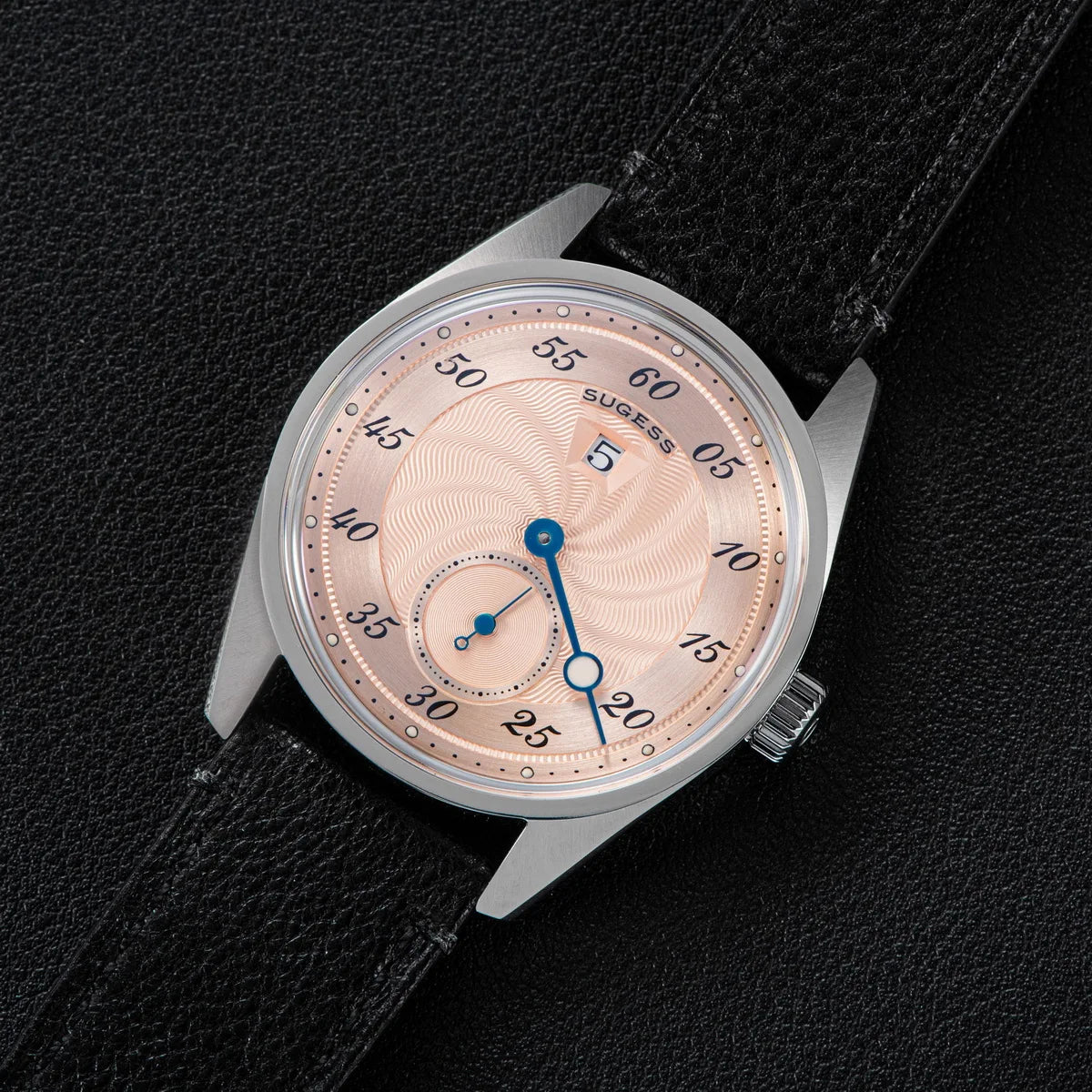 Sugess Watch of Men Automatic Mechanical Wristwatches ST1721 Movement Luminous Simple Fashion Clock Waterproof Glass S451 New