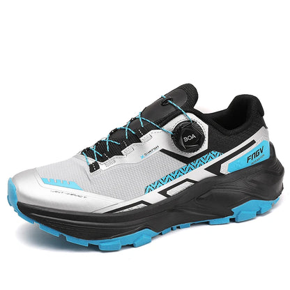 Ténis de corrida para homem em malha respirável, para exterior, montanha, todo-o-terreno e escalada, resistentes ao desgaste e confortáveis, com estilo moderno