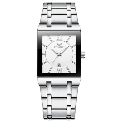 Reloj de pulsera de lujo BINBOND con mecanismo de cuarzo de alta precisión para hombre, luminiscente, resistente al agua, con fecha automática, fabricado en acero inoxidable duradero y de estilo informal.