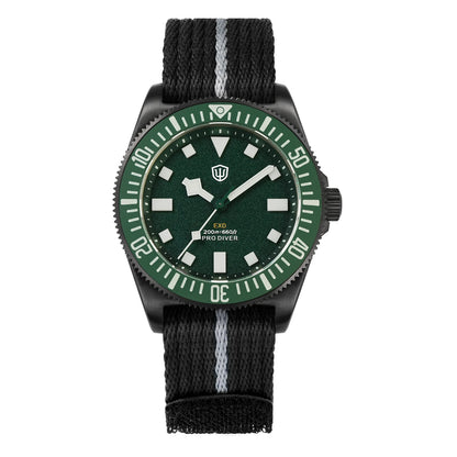 Watchdives EXD V2 40mm Titanium Watch Exchangeable X Design VH31 Sweep Second Movement Quartz Watches Luminous Waterproof 200M