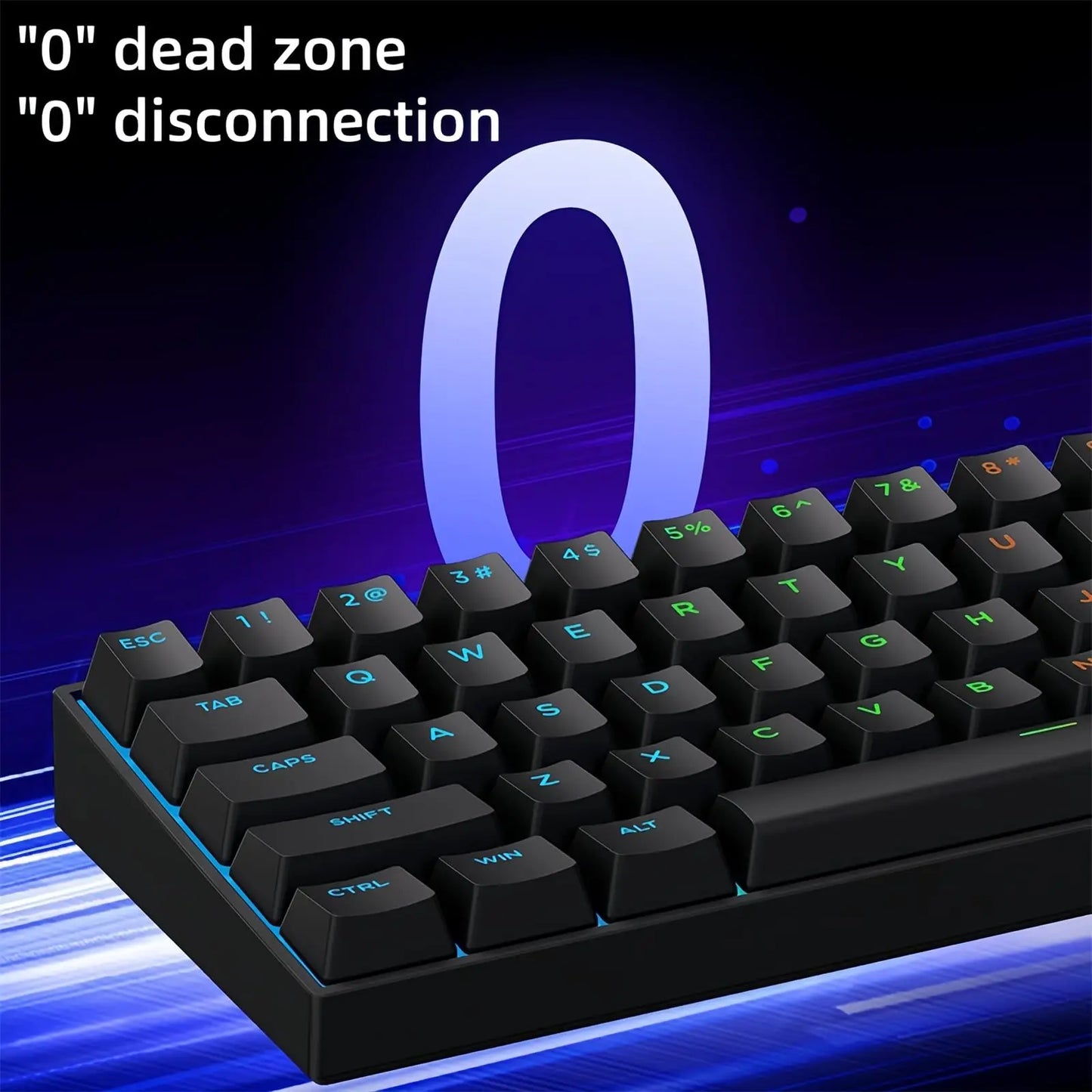 Tastiera gaming MCHOSE ACE 68 con switch magnetici Hall Effect, Rapid Trigger, RGB programmabile, 8K Hz, DKS/MT/TGL/RS/SOCD