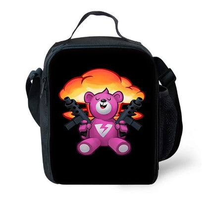 Hot Game Design Child Backpacks F-FortniteS Lunch Bag Pencil Case, Pupil Large Capacity School Bags for Boys and Girls, Best Gift