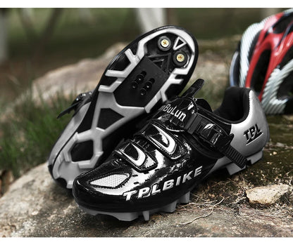 New Men's and Women's Bicycle Shoes,Outdoor Cycling Shoes,Three Functional Soles,Professional Training Shoes