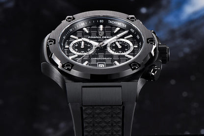 Orologi al quarzo da uomo PAGANI DESIGN – Cronografo sportivo di lusso, impermeabile, dotato di lancette luminescenti e vetro zaffiro con trattamento antiriflesso