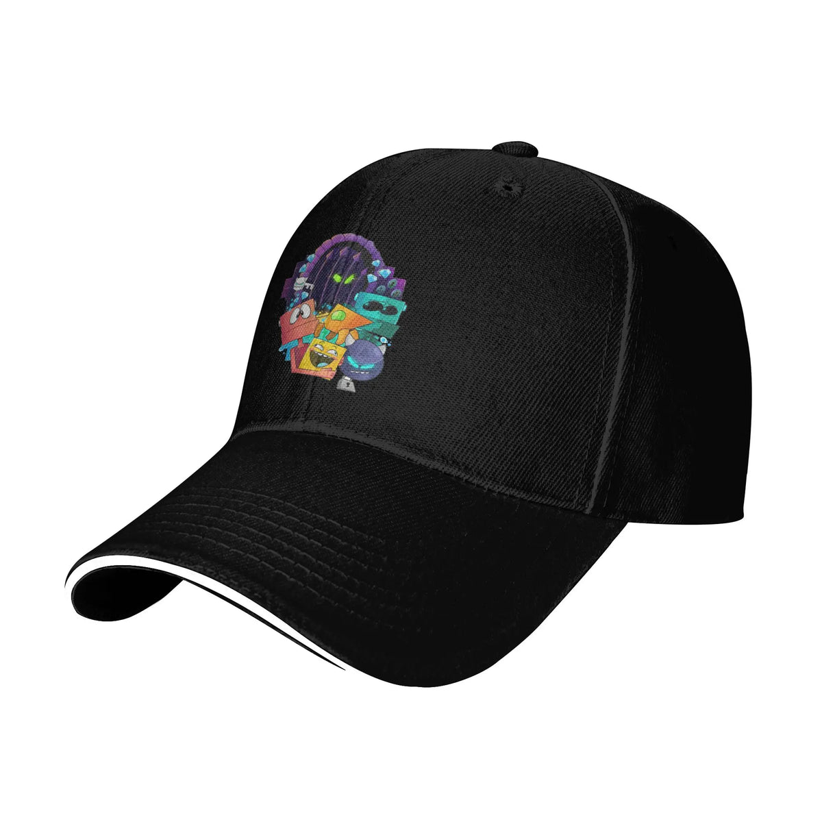 Geometry Gaming Cube Dash Baseballové čepice Hip Hop Extreme Demon Sandwich Cap Unisexový styl Nastavitelná čepice typu „dad hat“ Běh Golf