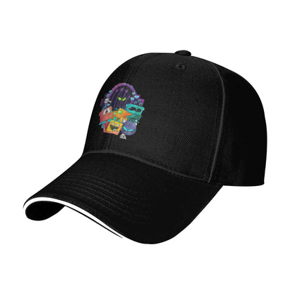 Geometry Gaming Cube Dash Baseballové čepice Hip Hop Extreme Demon Sandwich Cap Unisexový styl Nastavitelná čepice typu „dad hat“ Běh Golf