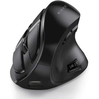 Original IHOYI Bluetooth Vertical Mouse Wireless USB2.4 the Third Mock Examination Charging Human Laptop Desktop Mouse Mute