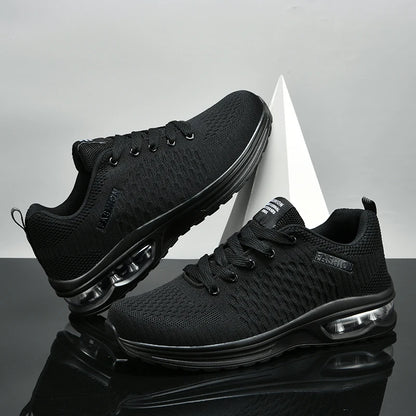 Men's Running Shoes Outdoor Sports Casual Mesh Tennis Shoes Lace-Up Lightweight Gym Jogging Shoes for Men 2024 New Male Sneakers