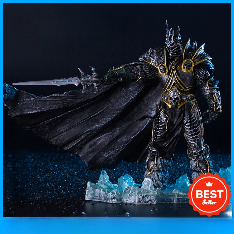 36cm herní periferie World of Warcraft, 7. král lichů Illidan Stormrage, anime figurka, model, dekorace na stůl, dárky, hračky pro děti
