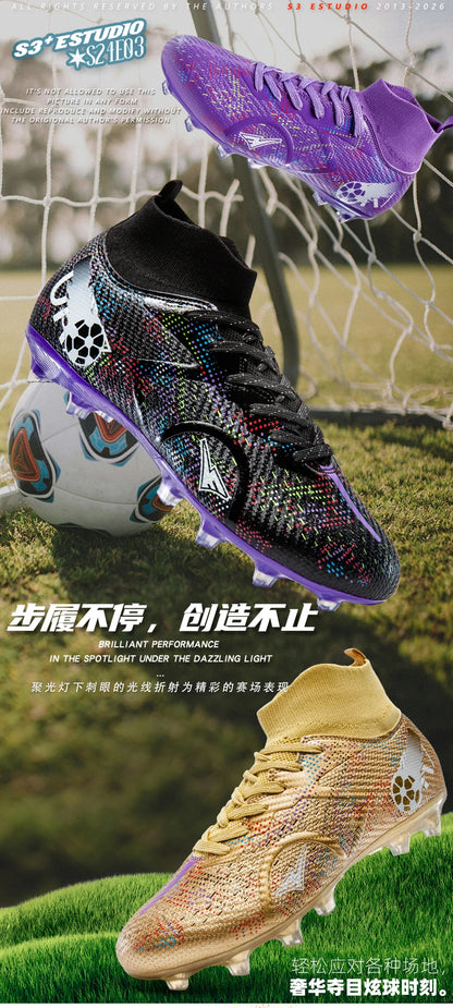Scarpe da calcio professionali da uomo, scarpe da calcetto con tacchetti, sneakers da calcio ultraleggere per allenamento e sport all’aperto