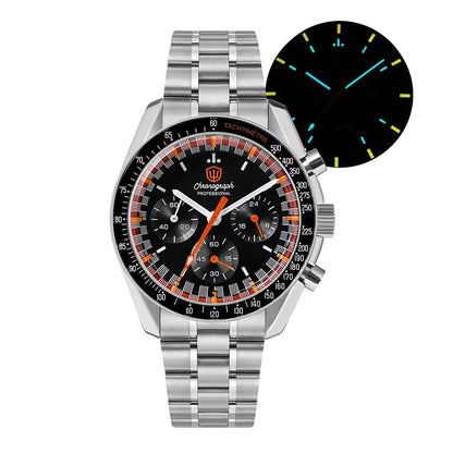 Relógio Masculino Watchdives New Wd1863 Quartz VK63 Chronograph, Safira Abaulada, Impermeável, 39Mm, Aço, Marca Premium, Luxo Business
