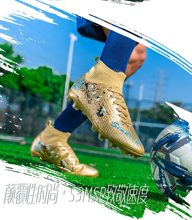 New Men's Professional Soccer Shoes Non-slip Football Boots Unisex Breathable Futsal Sports New Cleats Drop Shipping Ultralight