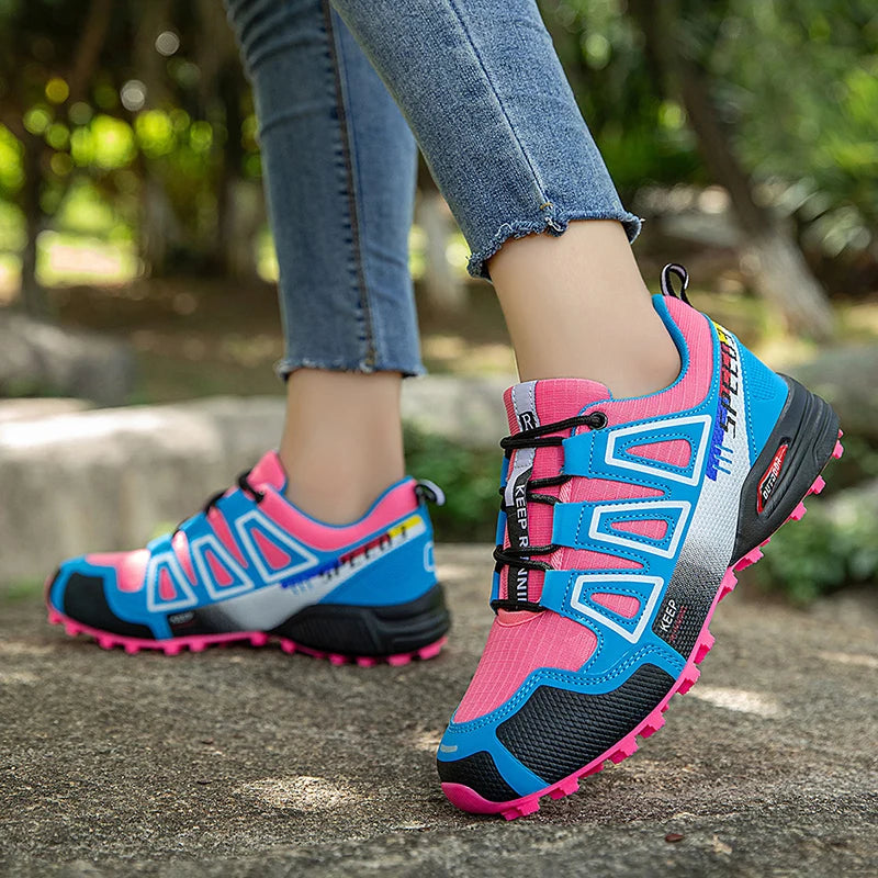 Women’s Waterproof Hiking Shoes Outdoor Sports Shoes Women’s Walking Travel Sports Shoes Bicycle Sports Shoes Running Sports Shoes