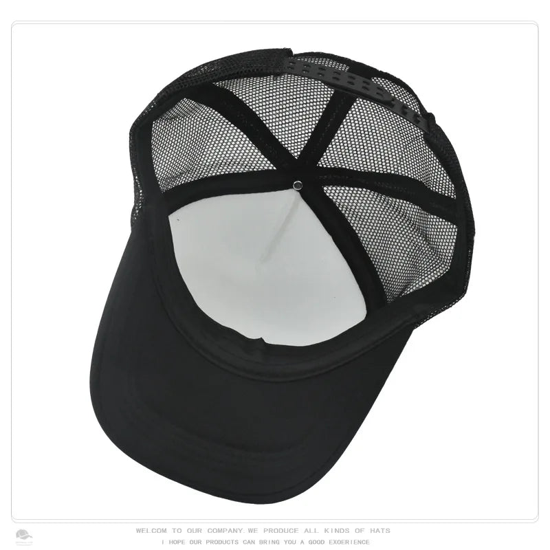 SpongeBobs Baseball Cap Kids Adult Summer Outdoor Sports Sun Hat Child Cute Letter A-Z Sunbonnet Breathable Mesh Headgear Gift