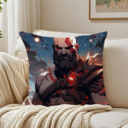 Game Mythological G-God of W-War Cushion Cover Pillowcase Anti-dustmite living Room Sofa Decor Cushion Room