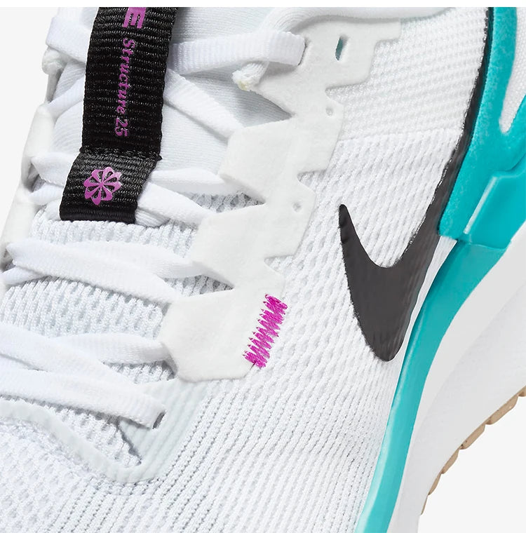 Chaussures de course rembourrées et confortables Nike Official Structure 25 pour femme DJ7884-103