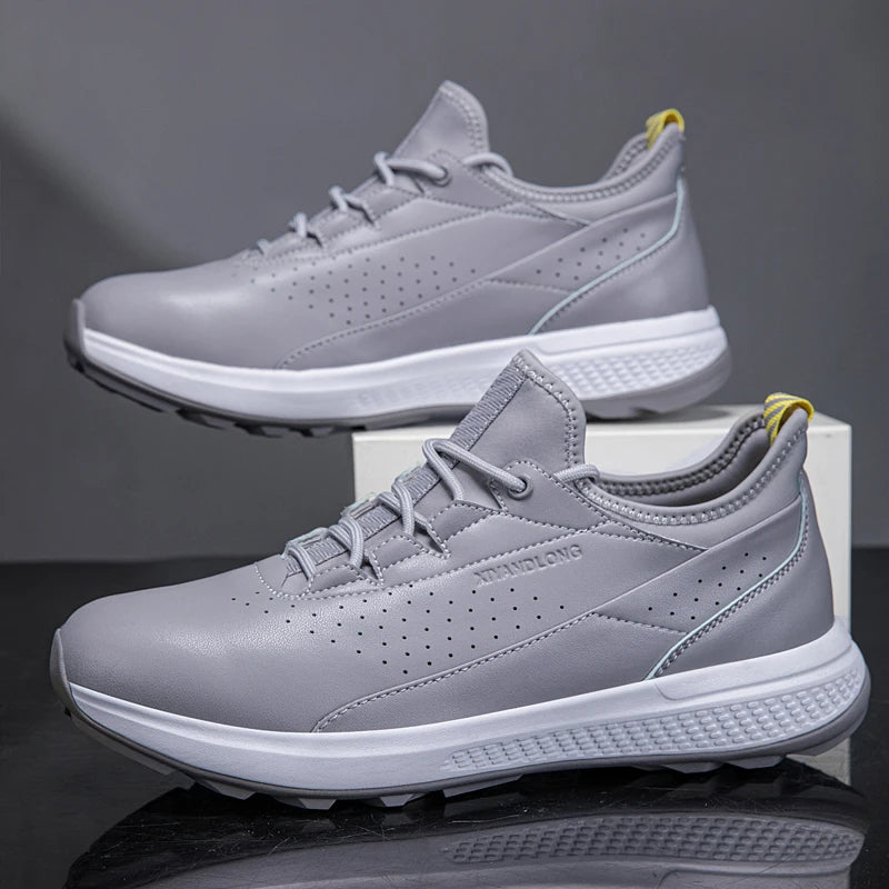 Golf Sports Shoes Men Waterproof high-Quality Leather Golf Competition Sports Shoes Formal Shoes Golf Course Men Training Shoes