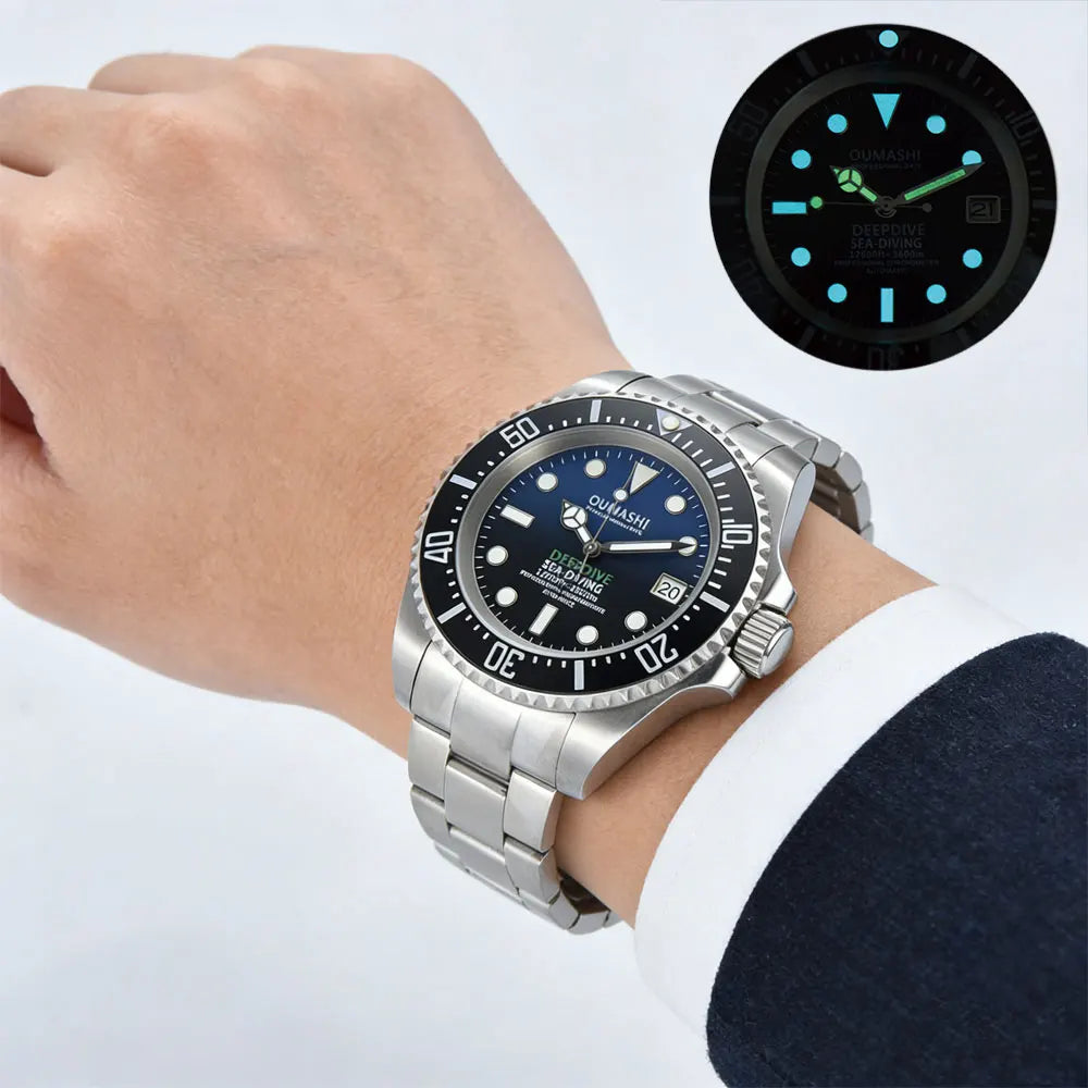 44mm High-end Men's Watch NH35 Mechanical Watch Automatic Movement Watch Sapphire Glass Stainless Steel Waterproof Watch