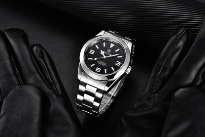 BENYAR 2025 Nuevo reloj mecánico automático para hombre, estilo business deportivo de lujo, relojes para hombre, resistente al agua 50M, Relogios Masculino