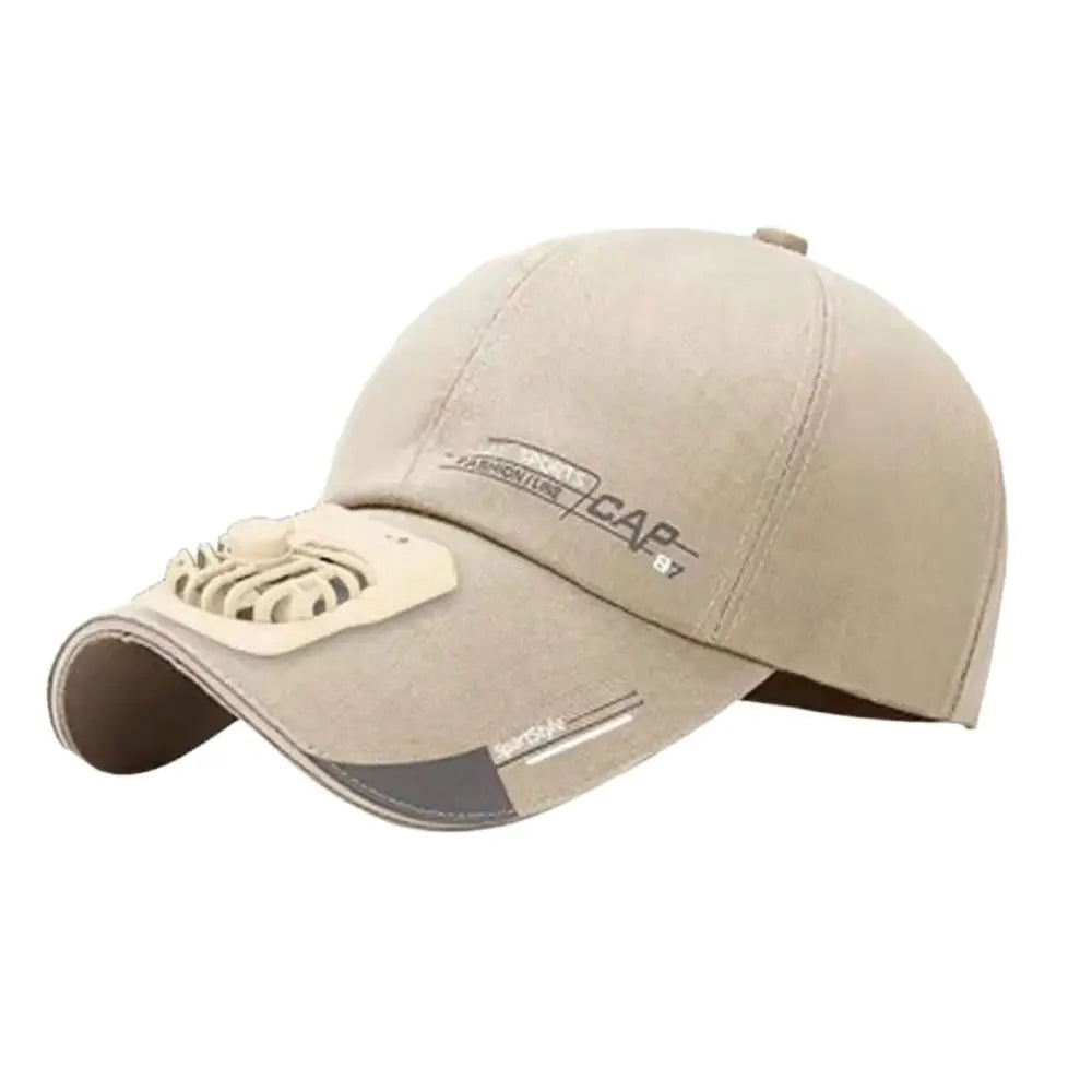 Kappe mit Ventilator – Sommer-USB-Lade-Kühlventilator – Baseballkappe – Outdoor – Golf – Sonnenschutz – 2 Geschwindigkeitsstufen – verstellbare Schirmkappe – Wanderkappe mit Ventilator