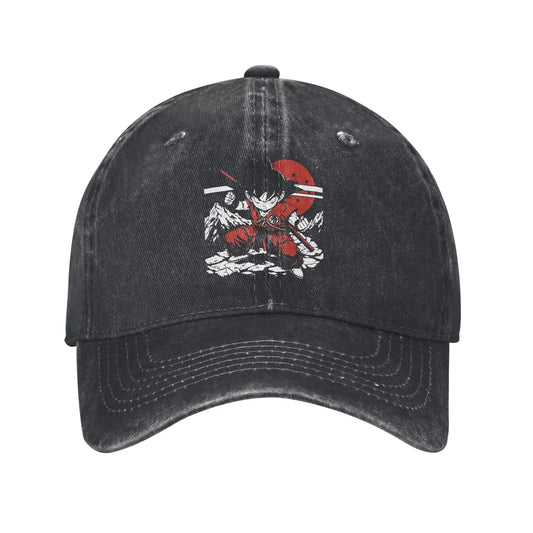 Kid Goku with Power Pole Dragon Ball Baseball Cap Distressed Denim Snapback Hat Men Women Outdoor Summer Adjustable Hats Cap